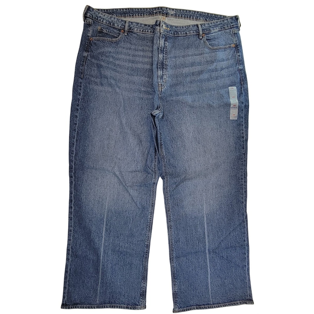 Old Navy Women's Wide Leg Jeans Blue Wash Size 26